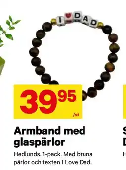 City Gross Armband med glaspärlor, SEK 39.95 erbjuda