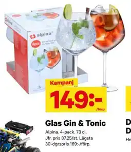 City Gross Glas Gin & Tonic, SEK 149 erbjuda