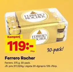 City Gross Ferrero Rocher, SEK 119 erbjuda