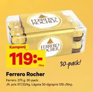 Ferrero Rocher, SEK 119