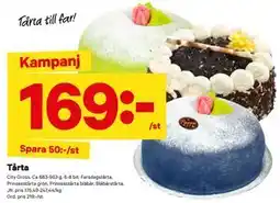 City Gross Tårta, SEK 169 erbjuda