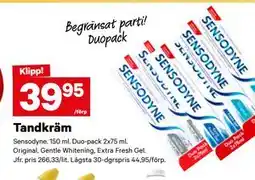 City Gross Tandkräm, SEK 39.95 erbjuda