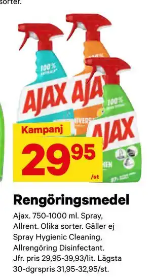 City Gross Rengöringsmedel, SEK 29.95 erbjuda