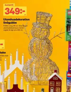 City Gross Utomhusdekoration Snögubbe, SEK 349 erbjuda