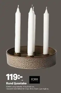 City Gross Rund ljusstake, SEK 119 erbjuda