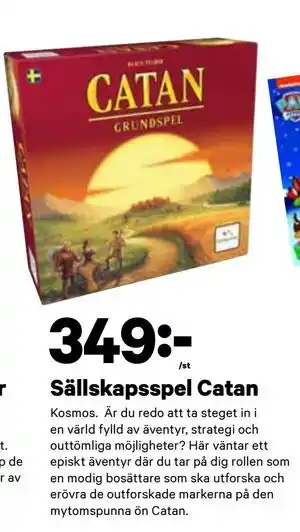 City Gross Sällskapsspel Catan, SEK 349 erbjuda