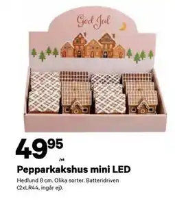 City Gross Pepparkakshus mini LED, SEK 49.95 erbjuda