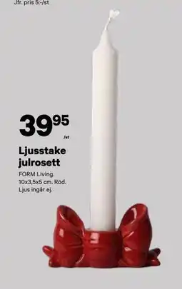 City Gross Ljusstake julrosett, SEK 39.95 erbjuda