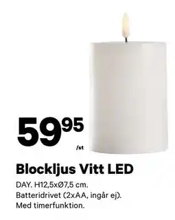 City Gross Blockljus Vitt LED, SEK 59.95 erbjuda