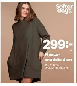 City Gross Fleecesnuddie dam, SEK 299 erbjuda