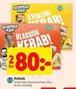 ICA Kvantum SCHYSST KÄK Kebab erbjuda