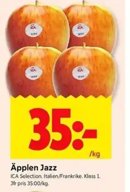 ICA Kvantum Äpplen Jazz erbjuda