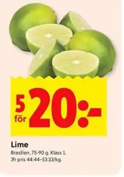 ICA Kvantum Lime erbjuda