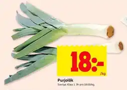 ICA Kvantum Purjolök erbjuda