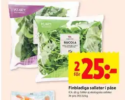 ICA Kvantum ICA Finbladiga sallater i påse erbjuda