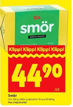ICA Kvantum ICA Smör erbjuda