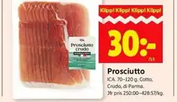 ICA Kvantum ICA Prosciutto erbjuda