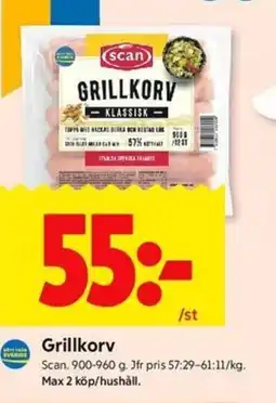 ICA Kvantum Scan Grillkorv erbjuda