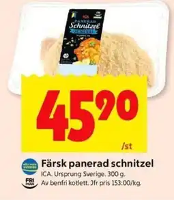 ICA Kvantum ICA Färsk panerad schnitzel erbjuda