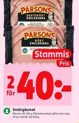 ICA Kvantum Pärsons Smörgåsmat erbjuda