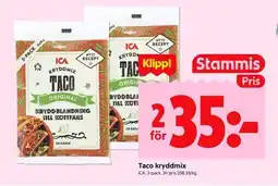 ICA Kvantum ICA Taco kryddmix erbjuda