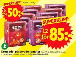ICA Supermarket ICA Krossade, passerade tomater erbjuda