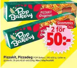 ICA Supermarket Pop Bakery Pizzakit, Pizzadeg erbjuda