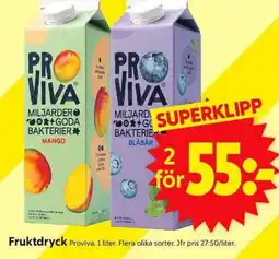ICA Supermarket PROVIVA Fruktdryck erbjuda