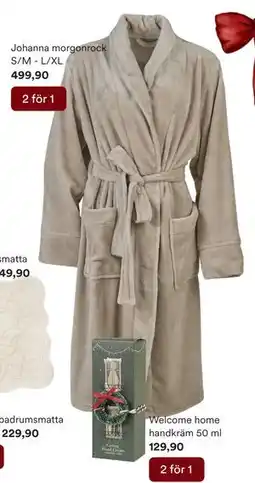 Hemtex Johanna morgonrock S/M - L/XL, SEK 499.9 erbjuda