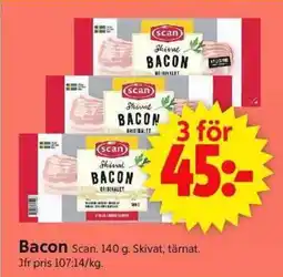 ICA Supermarket Scan Bacon erbjuda