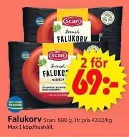ICA Supermarket Scan Falukorv erbjuda