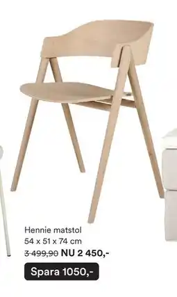 Hemtex Hennie matstol 54 x 51 x 74 cm, SEK 2450 erbjuda