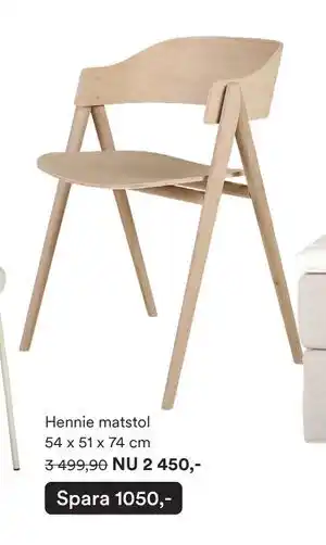 Hemtex Hennie matstol 54 x 51 x 74 cm, SEK 2450 erbjuda