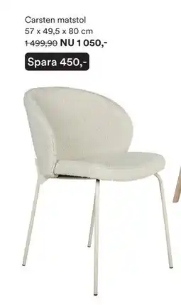 Hemtex Carsten matstol 57 x 49,5 x 80 cm, SEK 1050 erbjuda