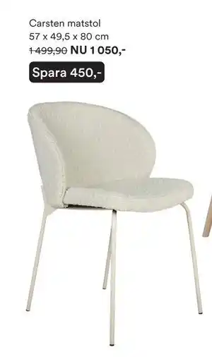 Hemtex Carsten matstol 57 x 49,5 x 80 cm, SEK 1050 erbjuda