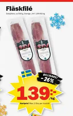 Pekås Fläskfilé, Medlemspris erbjuda