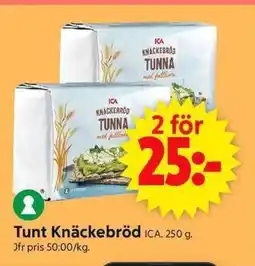 ICA Supermarket ICA Tunt Knäckebröd erbjuda