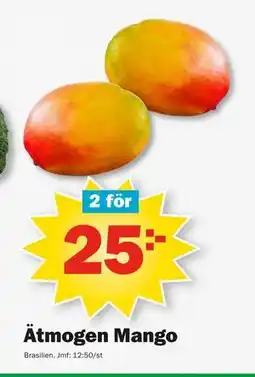 Pekås Ätmogen Mango, SEK 25 erbjuda