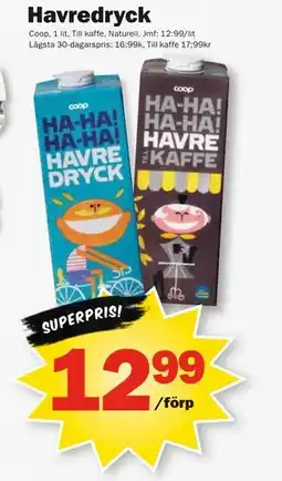 Pekås Havredryck, SEK 12.99 erbjuda
