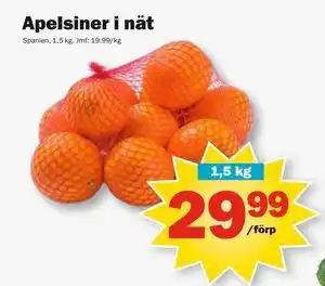 Pekås Apelsiner i nät, SEK 29.99 erbjuda