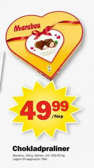 Pekås Chokladpraliner, SEK 49.99 erbjuda