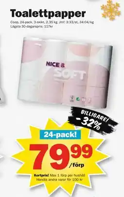 Pekås Toalettpapper, Medlemspris erbjuda