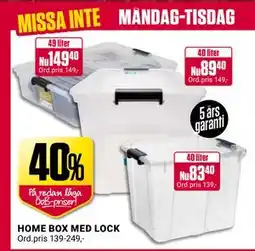 ÖoB HOME BOX MED LOCK erbjuda