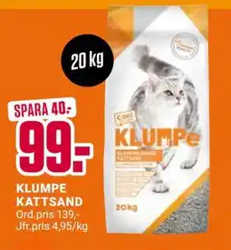 ÖoB KLUMPE KATTSAND, SEK 99 erbjuda