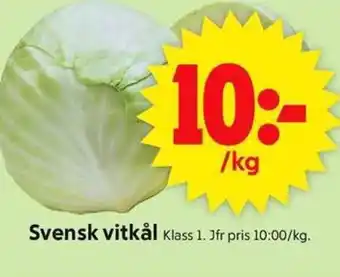 ICA Supermarket Svensk vitkål erbjuda