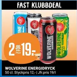 ÖoB WOLVERINE ENERGIDRYCK, Medlemspris erbjuda