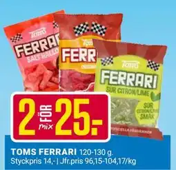 ÖoB TOMS FERRARI, SEK 25 erbjuda