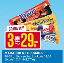 ÖoB MARABOU STYCKSAKER, SEK 29 erbjuda
