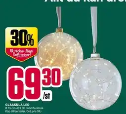 ÖoB GLASKULA LED, SEK 69.3 erbjuda