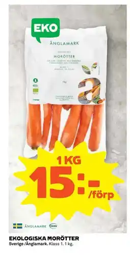 Coop Daglivs EKOLOGISKA MORÖTTER, SEK 15 erbjuda